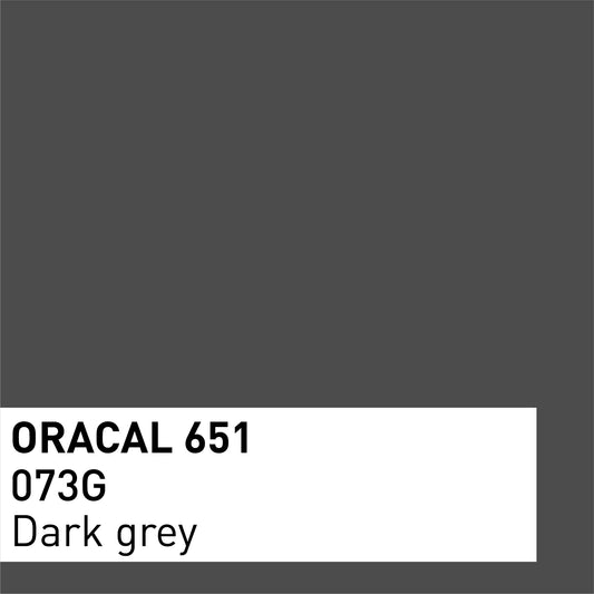 Vinyle adhésif ORACAL 651 Brillant – Lot de 3 feuilles 30×30 cm - Gris foncé