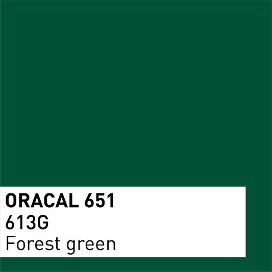 Vinyle adhésif ORACAL 651 Brillant – Lot de 3 feuilles 30×30 cm - Vert forêt