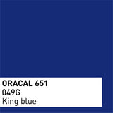 ORACAL 651 Glänzende Klebefolie – 3er-Packung 30×30 cm – Königsblau