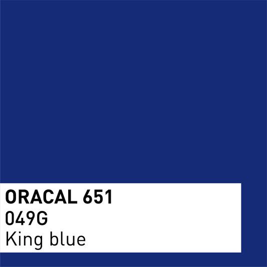 Vinyle adhésif ORACAL 651 Brillant – Lot de 3 feuilles 30×30 cm - Bleu roi