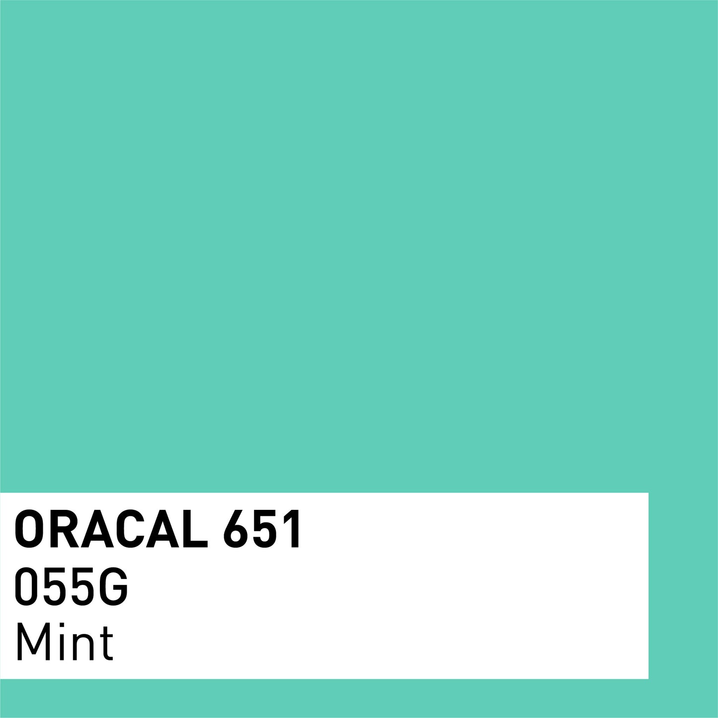 Vinyle adhésif ORACAL 651 Brillant – Lot de 3 feuilles 30×30 cm - Menthe