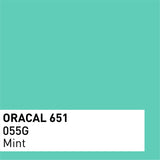 ORACAL 651 Glänzende Klebefolie – 3er-Packung 30×30 cm – Mint