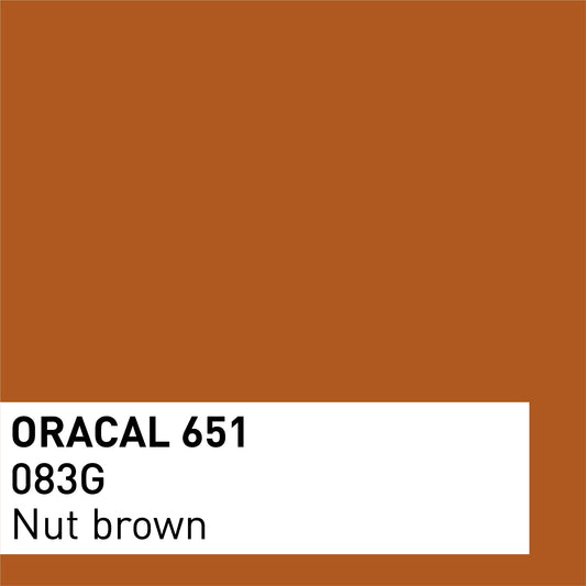 Vinyle adhésif ORACAL 651 Brillant – Lot de 3 feuilles 30×30 cm - Noisette