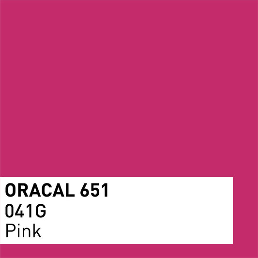 Vinyle adhésif ORACAL 651 Brillant – Lot de 3 feuilles 30×30 cm - Rose