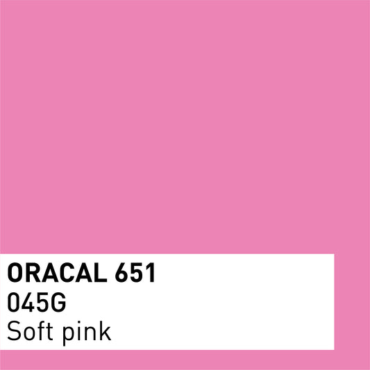 Vinyle adhésif ORACAL 651 Brillant – Lot de 3 feuilles 30×30 cm - Rose clair