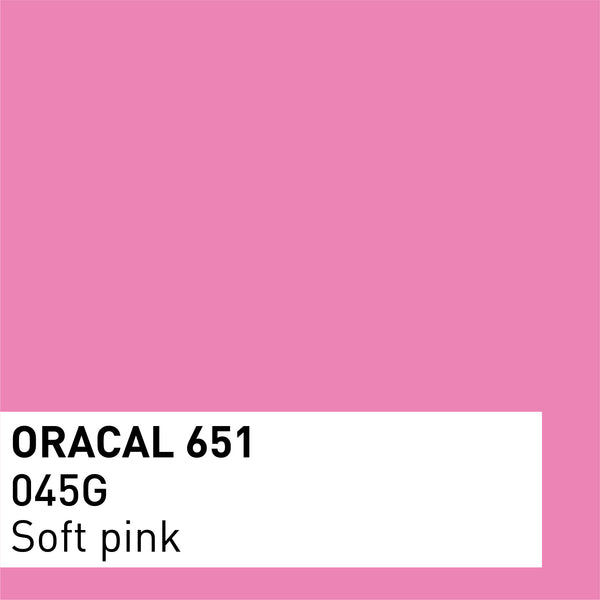 ORACAL 651 vinyle adhésif brillant 30x30 cm – lot de 3 feuilles Rose clair