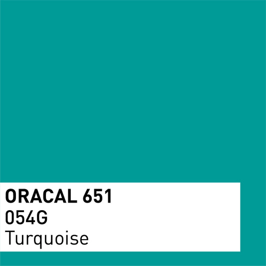 Vinyle adhésif ORACAL 651 Brillant – Lot de 3 feuilles 30×30 cm - Turquoise